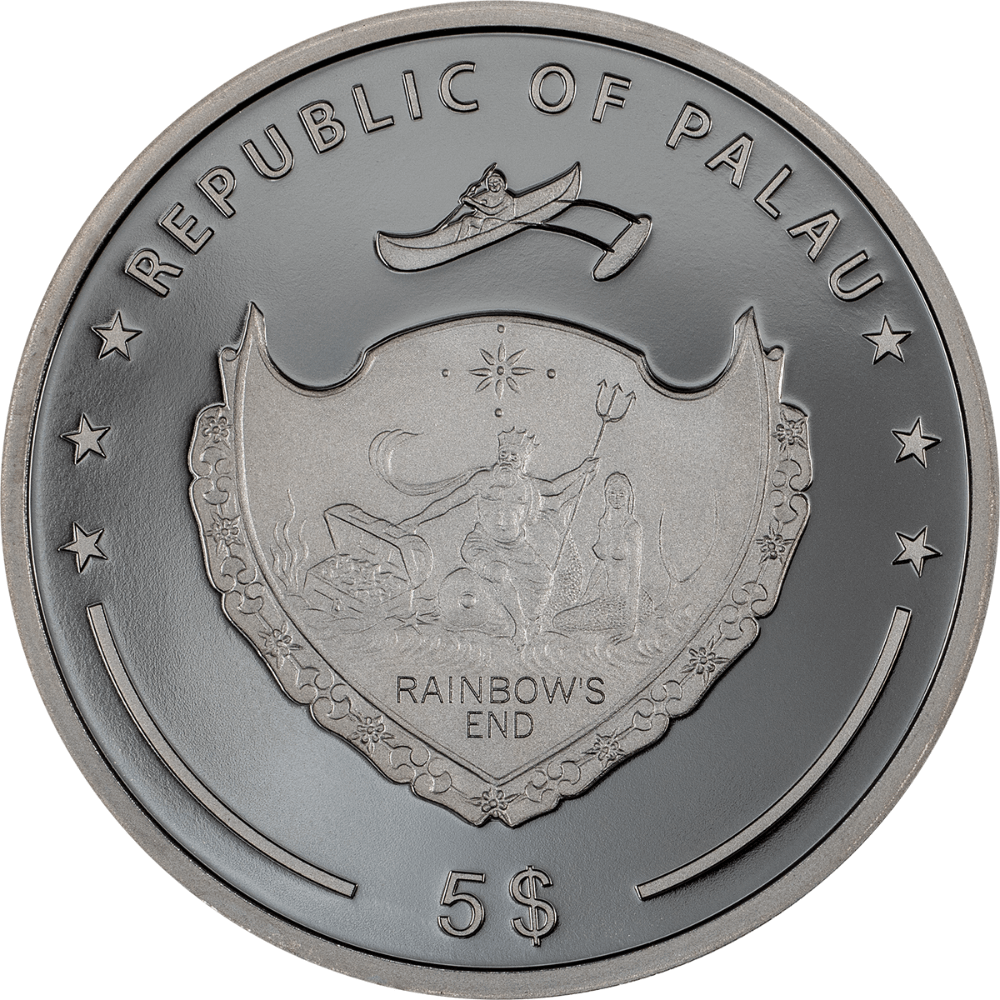 YIN AND YANG 1 Oz Silver Coin $5 Palau 2024 - PARTHAVA COIN