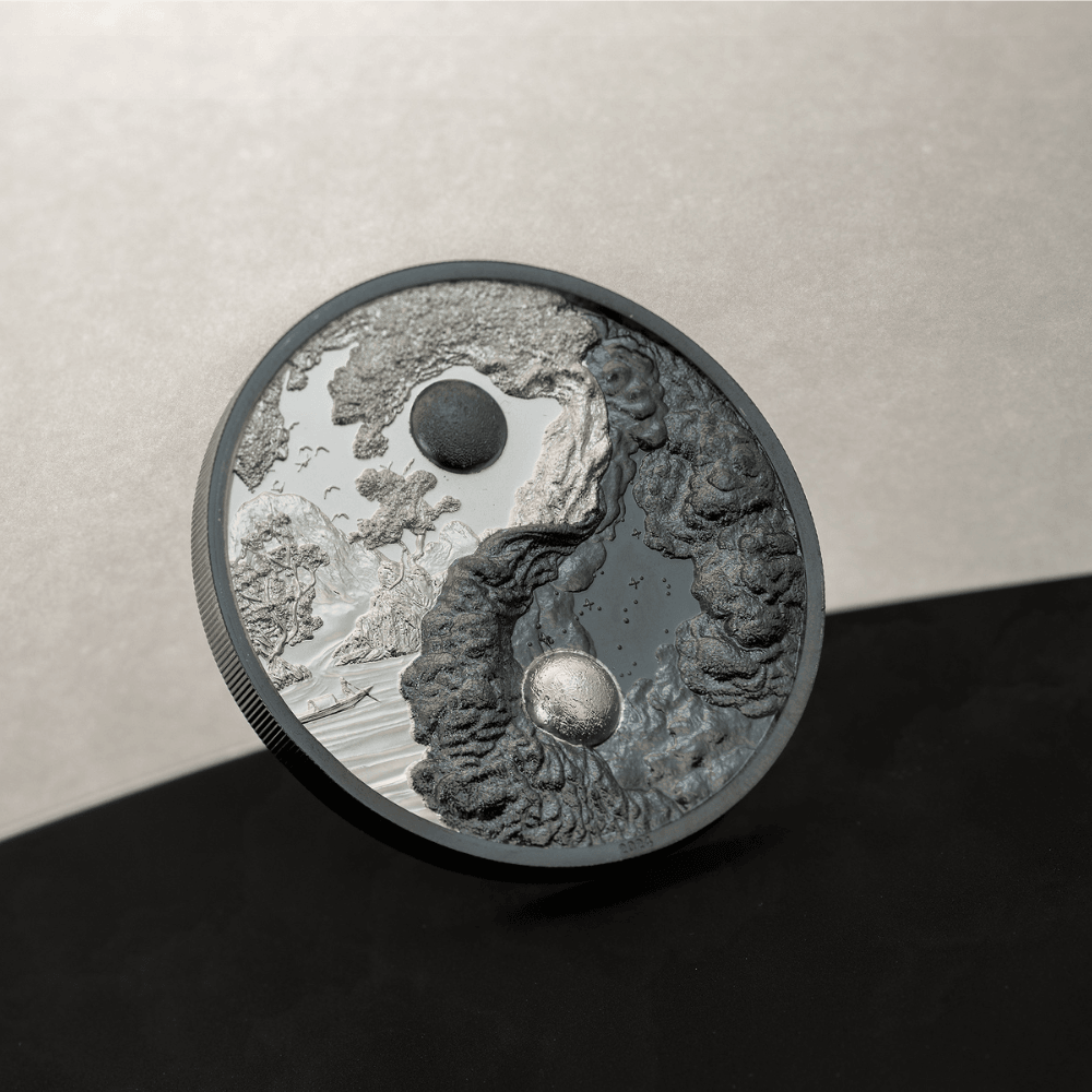 YIN AND YANG 1 Oz Silver Coin $5 Palau 2024 - PARTHAVA COIN