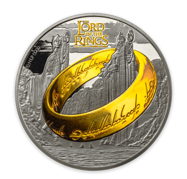 2023 Samoa $5 One Ring 3oz Silver Coin LOTR