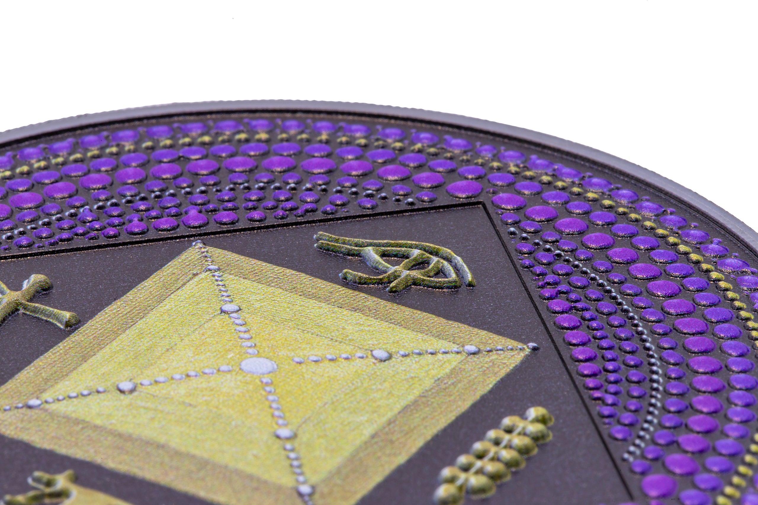 EGYPT PYRAMID Dot Art 3 Oz Silver Coin $20 Palau 2022 Collectible Coin