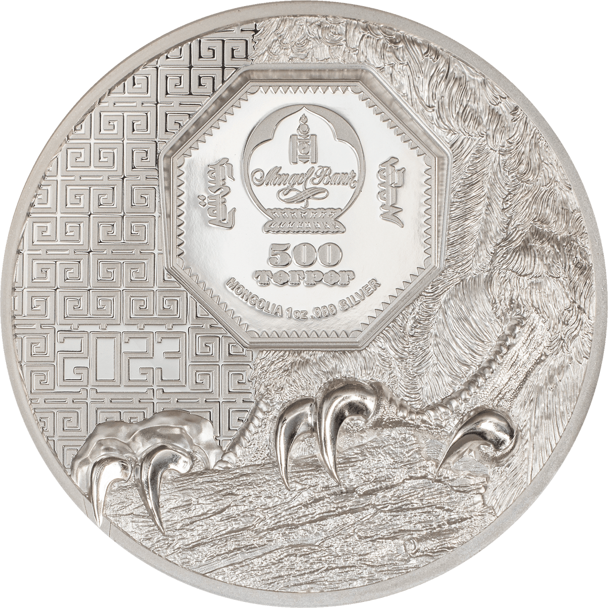 FALCON Wild Mongolia 1 Oz Silver Coin 500 Togrog Mongolia 2023 - CIT ...